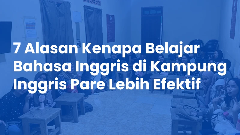 Siswa belajar bahasa Inggris di Kampung Inggris Pare
